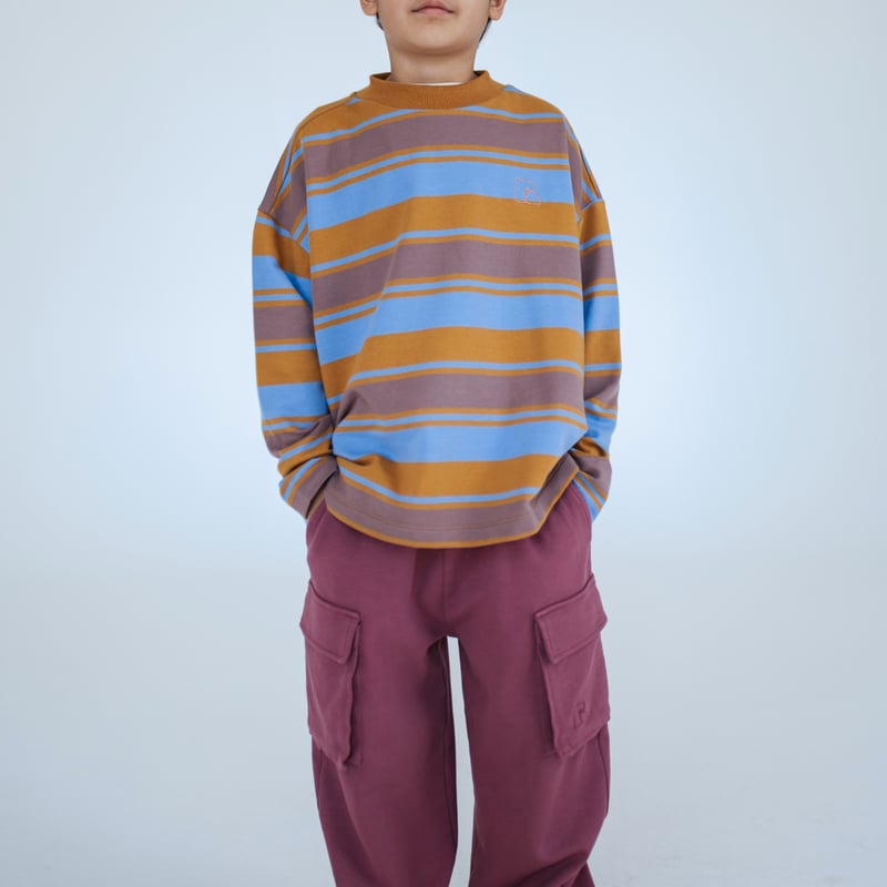 REPOSE AMS / oversized boxy sweater - multi blu