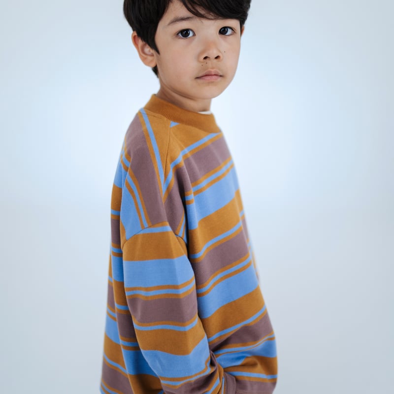 REPOSE AMS / oversized boxy sweater - multi blu