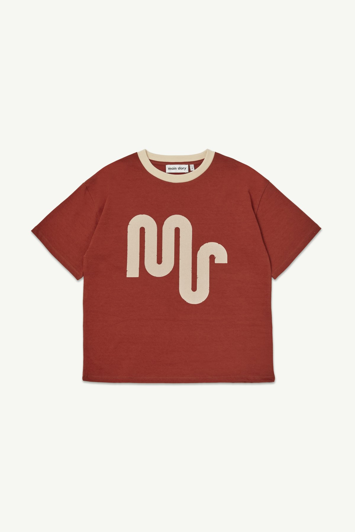 main story Tシャツ 2y main story / Long Tee - Brick (2y-10y) | calme