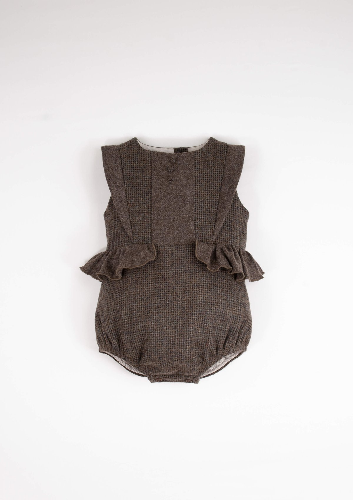popelin ロンパース 2-3y Popelin / Multi-coloured woollen romper suit wi