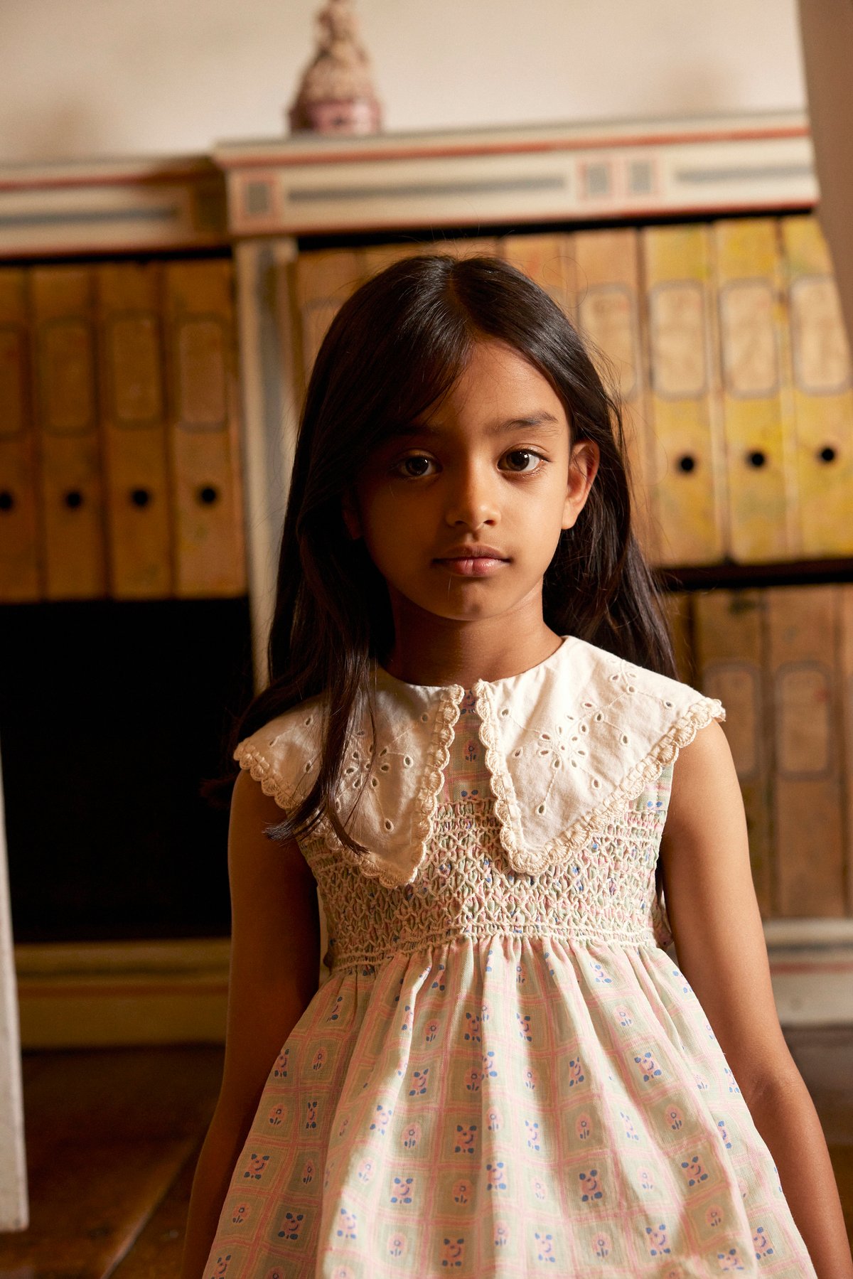 Apolina / Cornelia Sleeveless Smock Dress - Ros