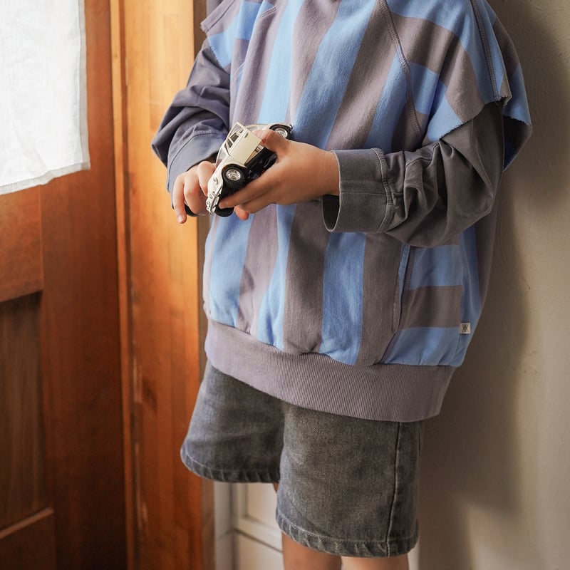 REPOSE AMS / sleeveles hoodie - blue bonnet sil