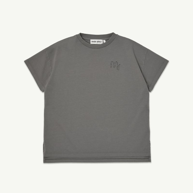 トップス main story Waffle Tee Plum Kitten 2y main story / Oversized Tee - Plum Kitten (2y-14