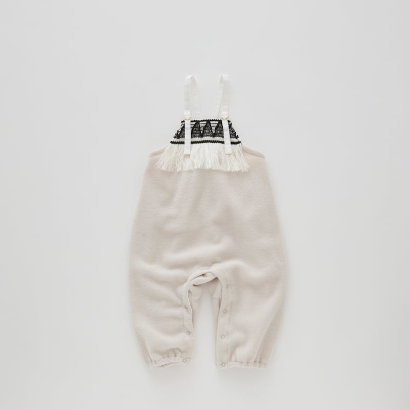 elfinfolk Sサイズ ivovy eLfinFolk / ZigZag Fringe Fleece Rompers - ivor