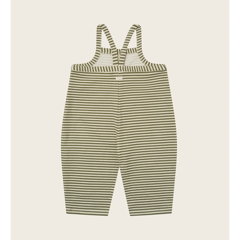 organic zoo / Fern Stripes Dungarees 1-2y 2-3y