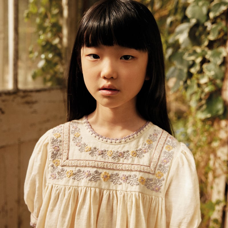 Apolina / Patsy Ribbons Dress - Cream | calme c