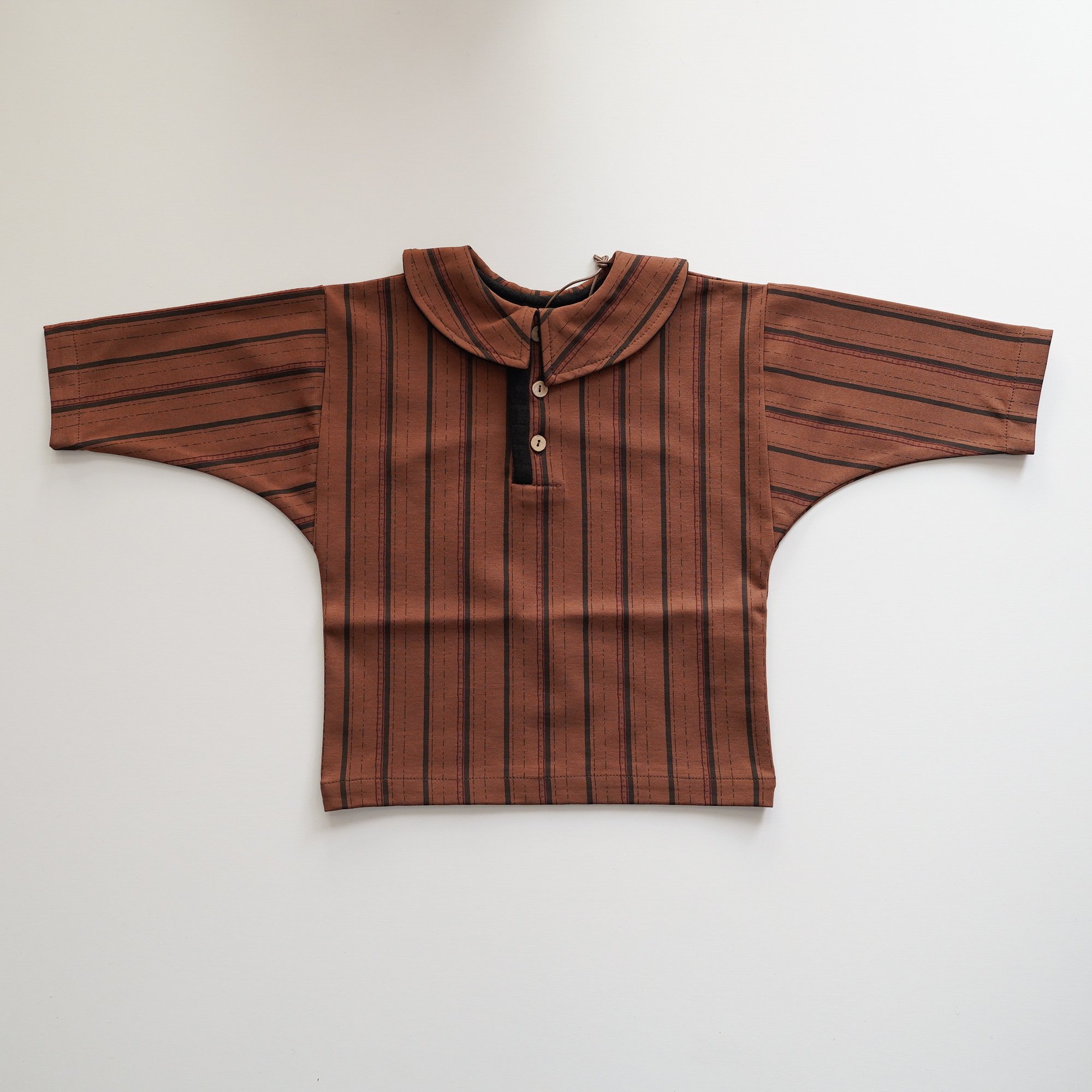☆HELLO LUPO / Marlo Top - Stripy brown - 2 | ca