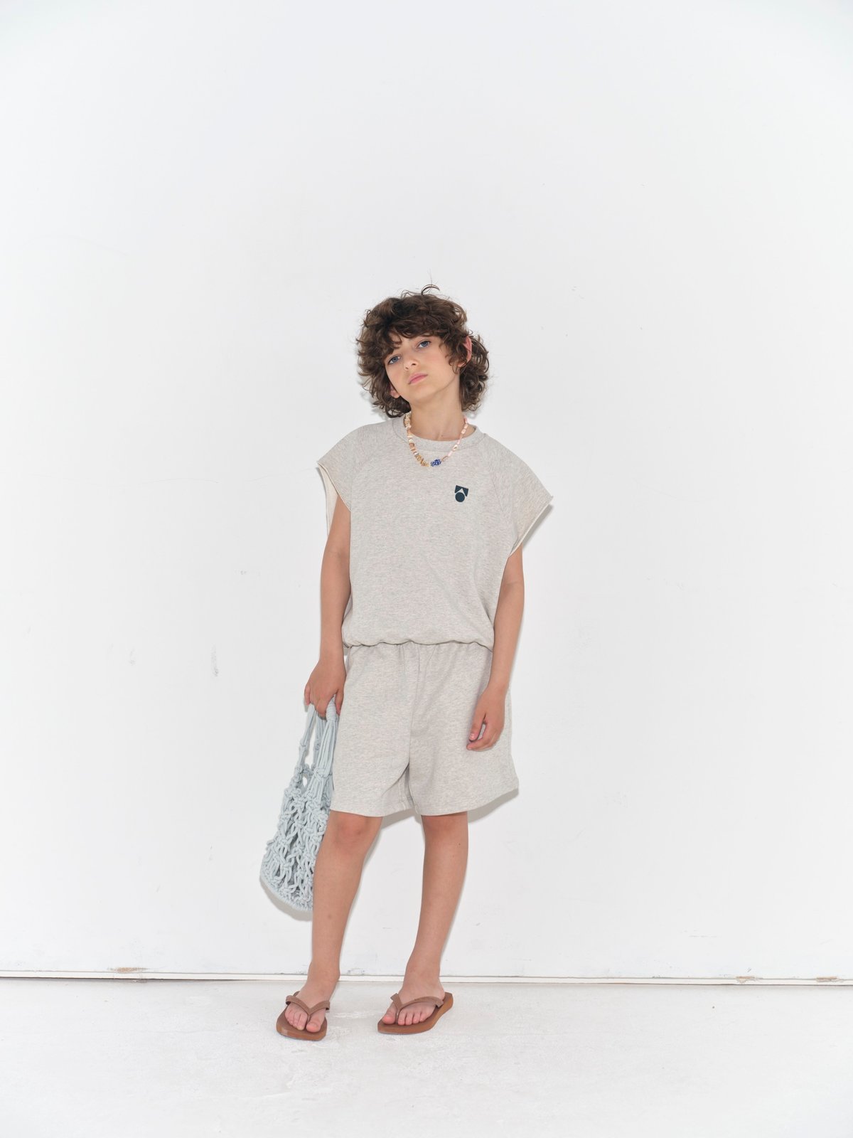 main story / Tank - Ecru Melange 10y | calme cl
