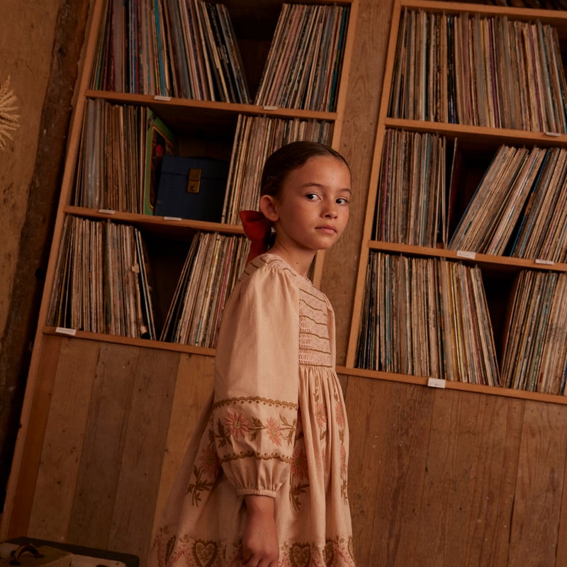 カ*ツ様 apolina 5-7y Penny Smock Dress - Ca PENNY-SMOCK-DRESS---PINK-