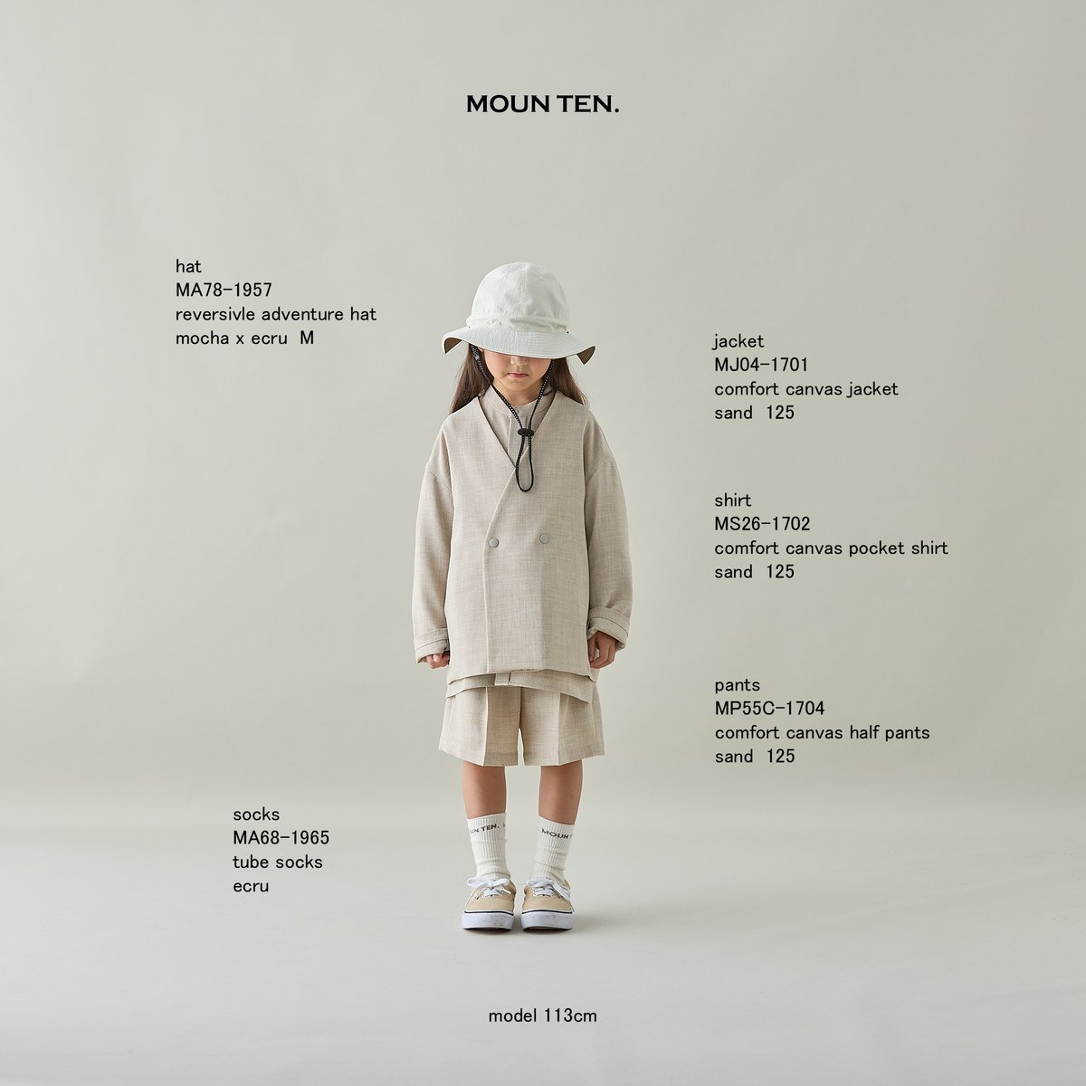 MOUN TEN. / comfort canvas jacket [MJ04-1701] |
