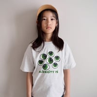 MINI RODINI / EYES SP SS TEE - GREY MELANGE