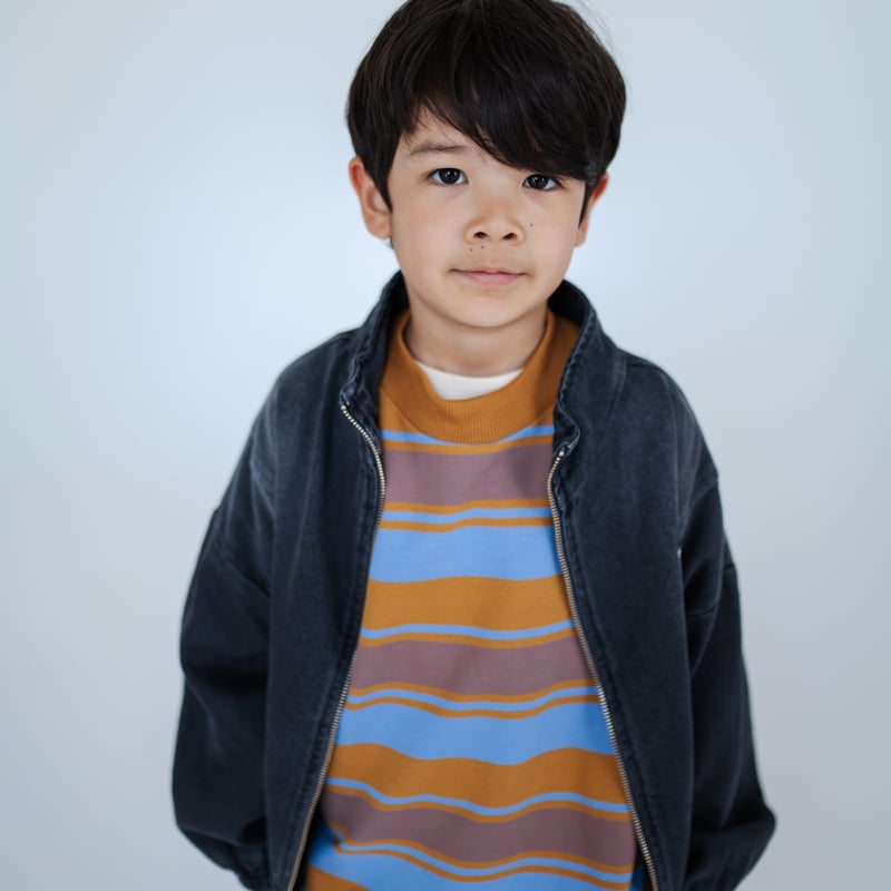 REPOSE AMS / oversized boxy sweater - multi blu