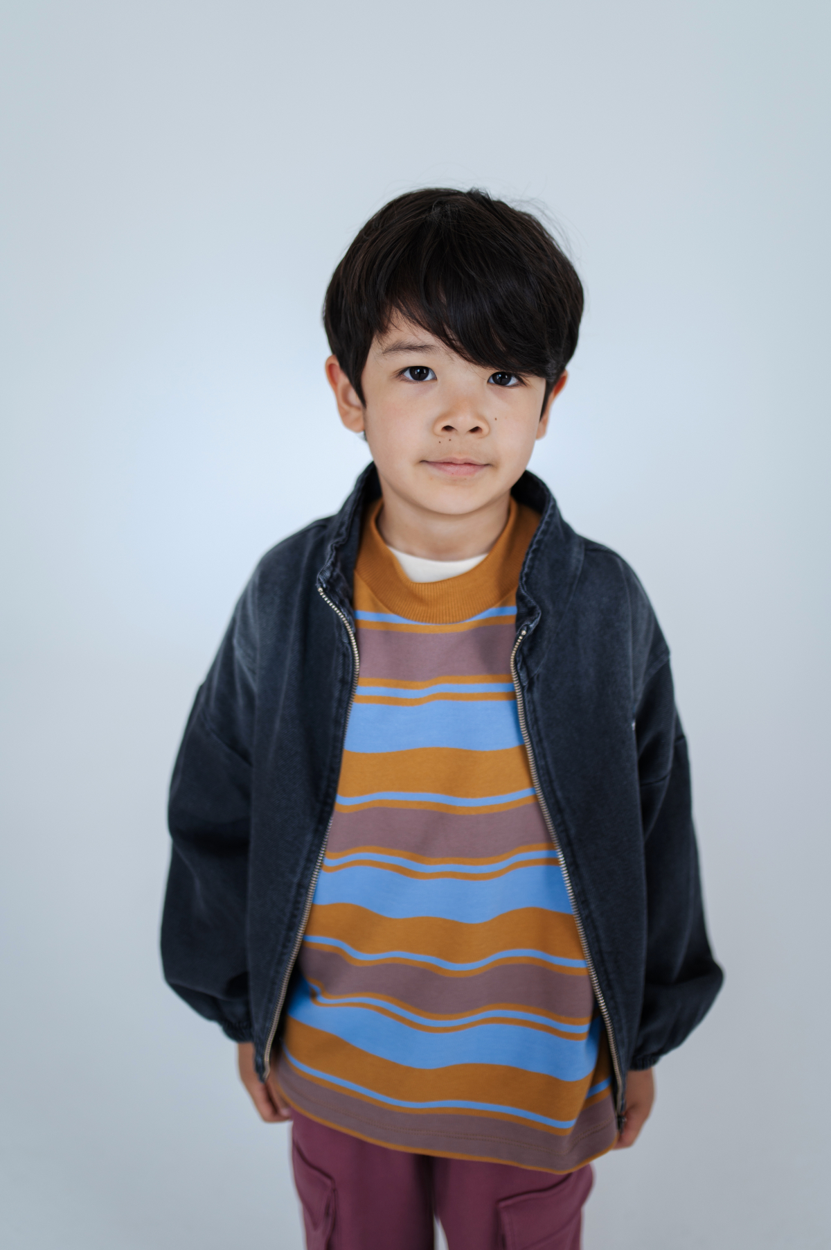 こども ビームス - 【新品未使用】REPOSE AMS knit boxy sweater 14y REPOSE AMS / oversized boxy sweater - multi blu