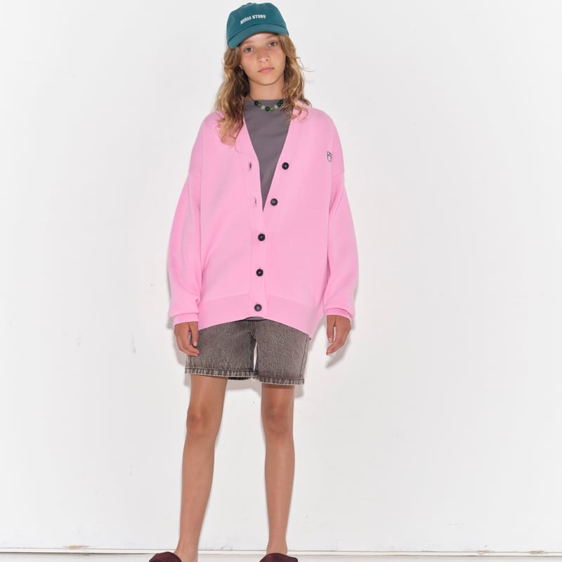 main story / Oversized Tee - Plum Kitten (2y-14