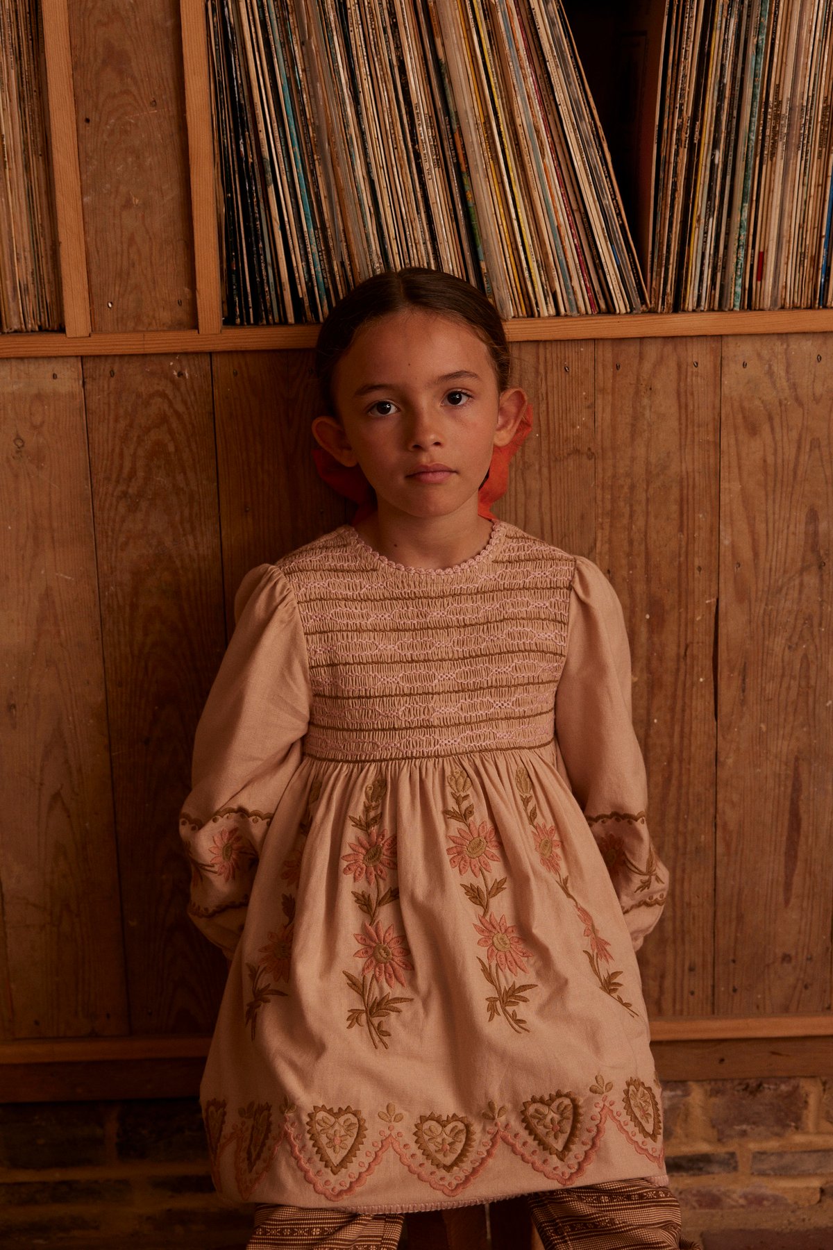Apolina / Penny Smock Dress - Pink Beige | calm