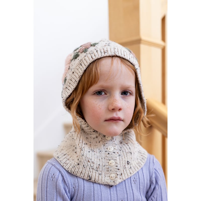 iver and isla バラクラバ ラスト1点 】iver & isla / lace yoke balaclava .