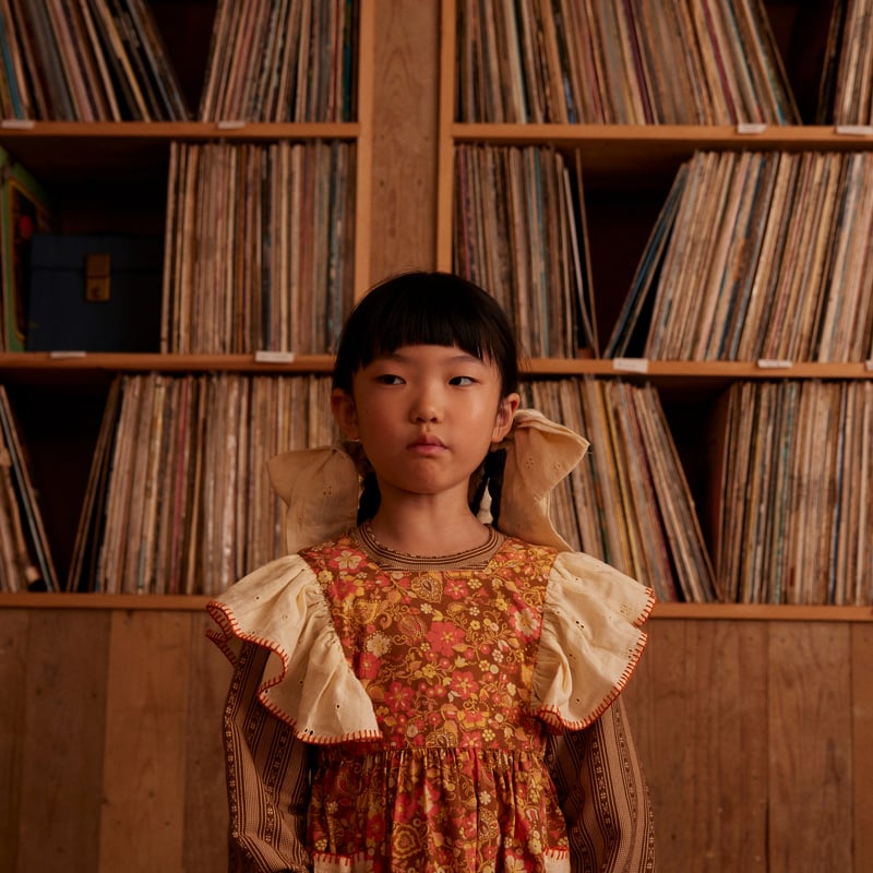 Apolina / Ursina Frill Pinafore - Autumn Harves