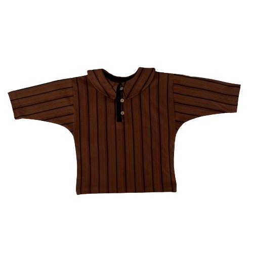 ☆HELLO LUPO / Marlo Top - Stripy brown - 2 | ca