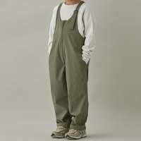 MOUN TEN. / stretch rip salopette (Re-nylon) - olive -