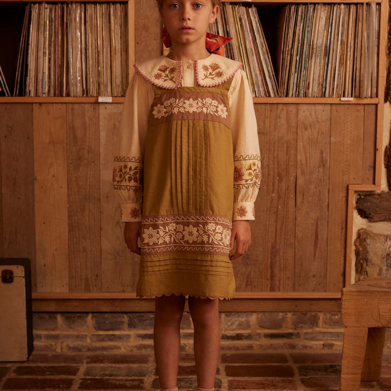 トップス APOLINA Cora Blouse APOLINA Cora Blouse-Folk Floral Blue Mist - SEN_TO_SENCE