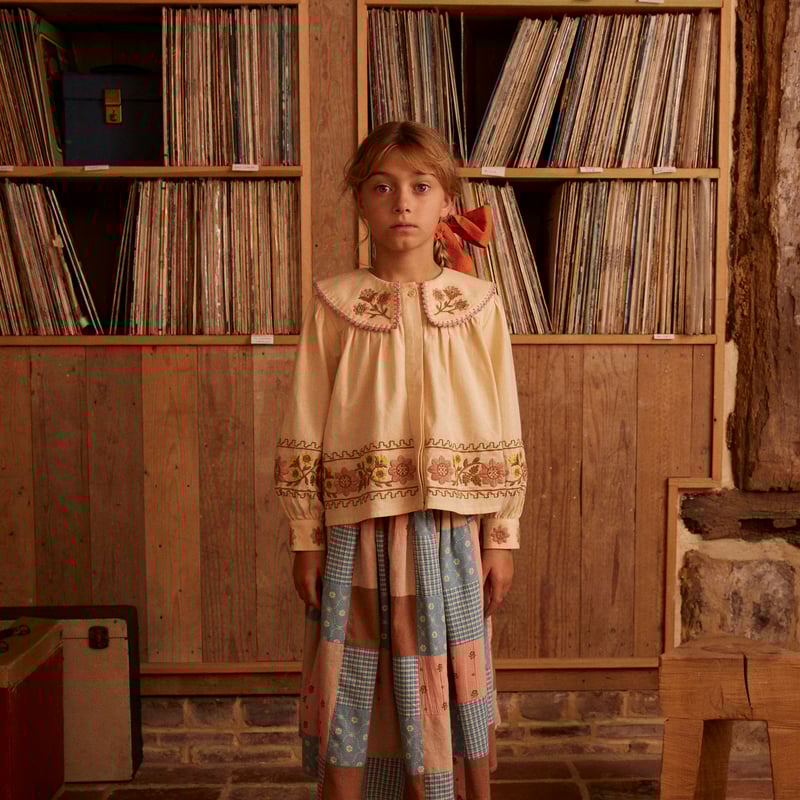 Apolina / Carlotta Embroidered Blouse - Cashew