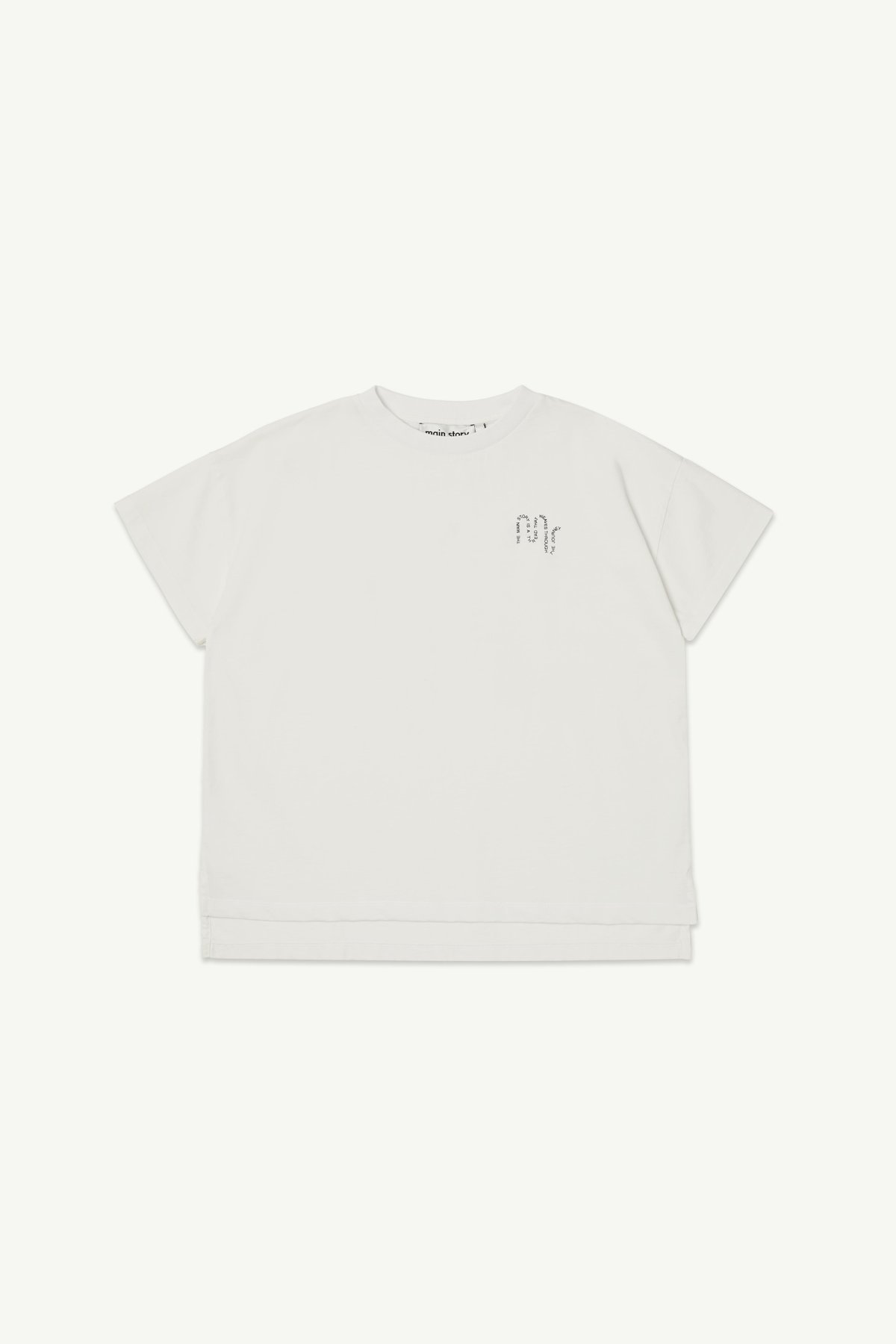 新品未使用　main story tee white 2y main story / Oversized Tee - Blanc 10y | calme