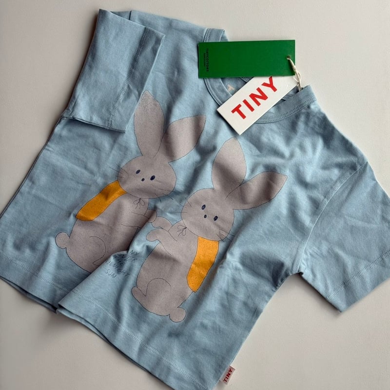 美品◎ tiny cottons スノージャケット&パンツ セット 6Y tinycottons / BUNNIES GRAPHIC TEE - warm grey 2