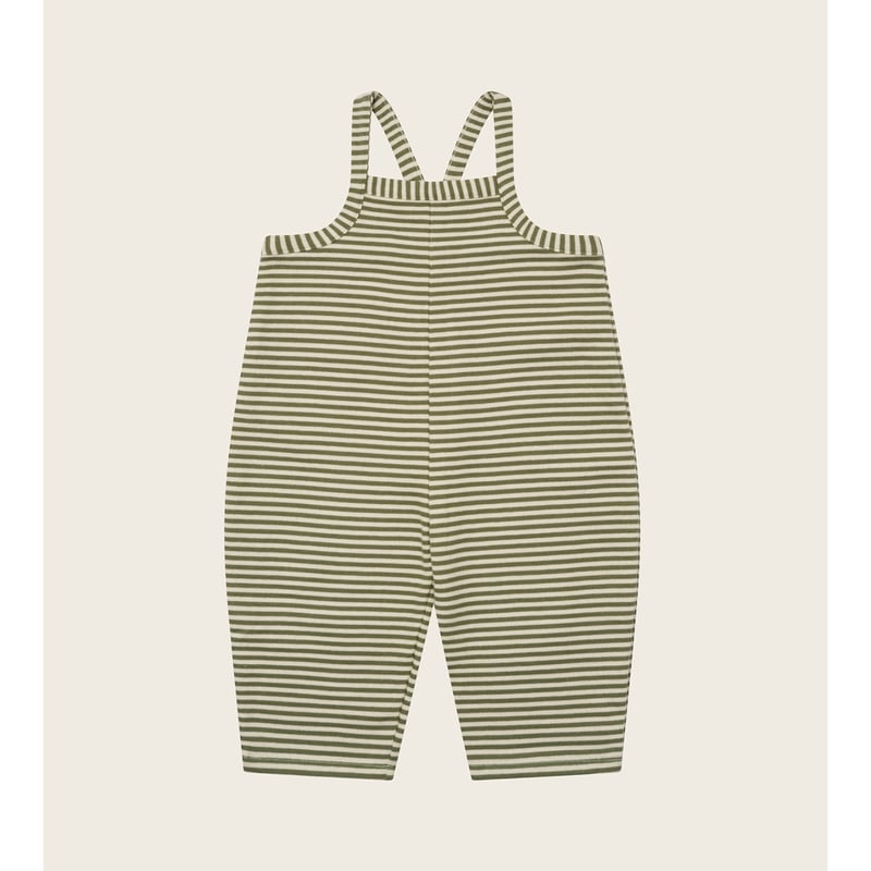 organic zoo / Fern Stripes Dungarees 1-2y 2-3y