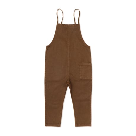 ☆Phil&Phae / Twill loose dungarees - sepia brown - 2y 6y
