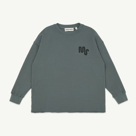 トップス main story Main story Bubble Sweatshirt / Balsam Green - LILY SOURIRE