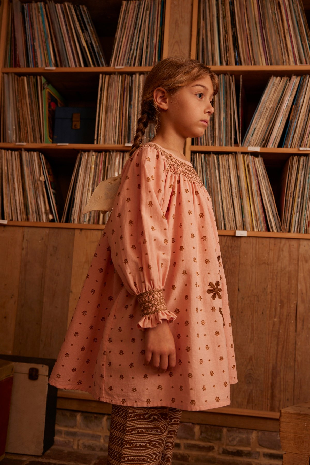 Apolina / Cece Smock Dress - Meadow Calico Ribb