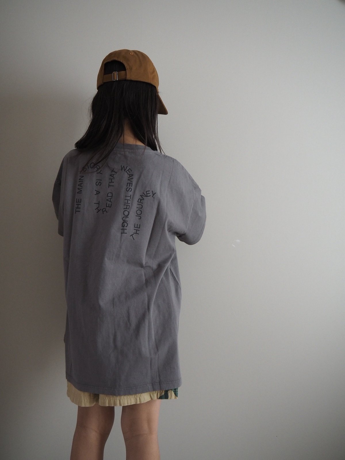 トップス main story Waffle Tee Plum Kitten 2y main story / Oversized Tee - Plum Kitten (2y-14