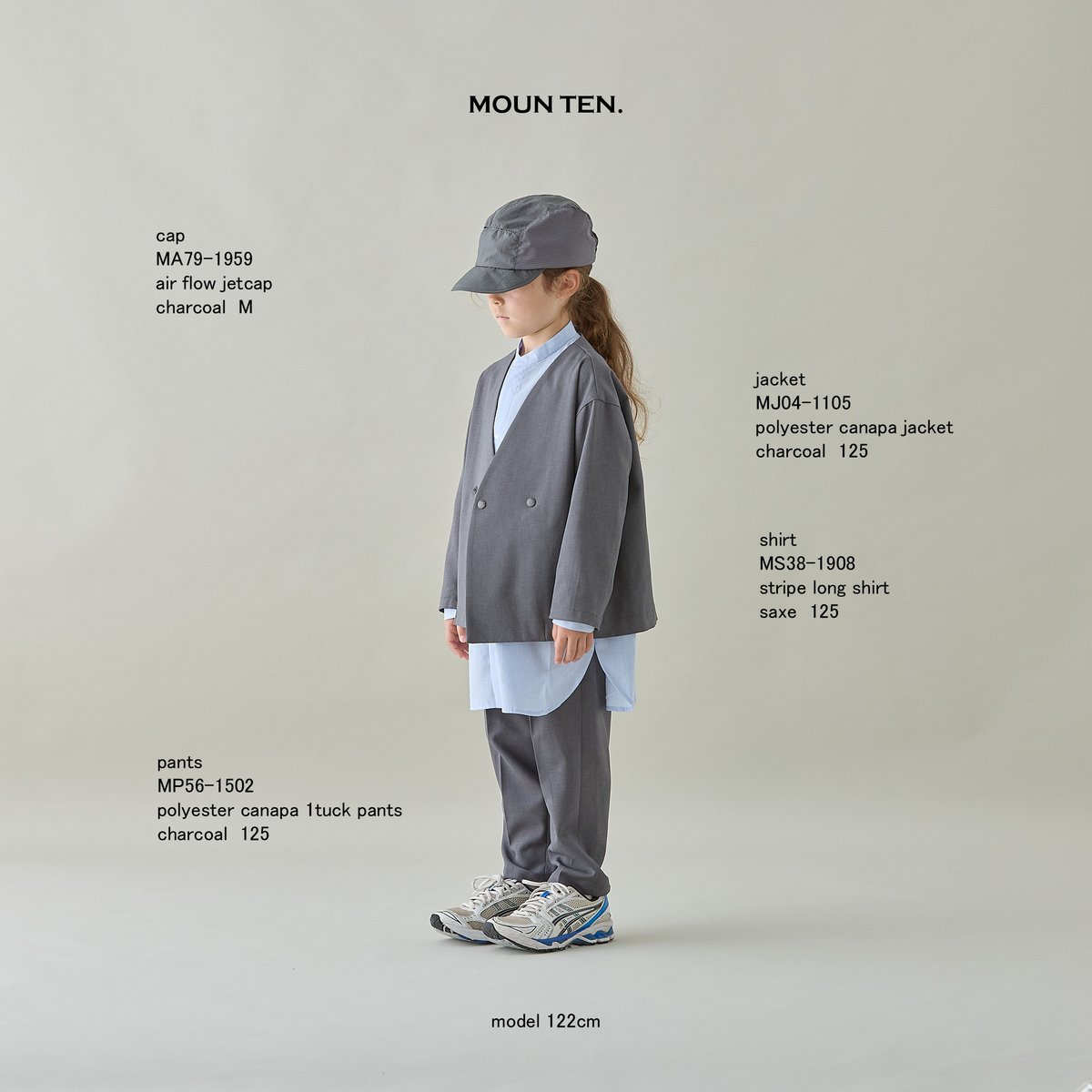 MOUN TEN. / polyester canapa jacket [MJ04-1105]