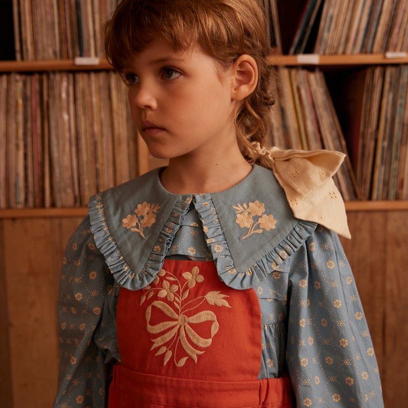 Apolina / Dionne Blouse - Quilt Calico Blue Peb