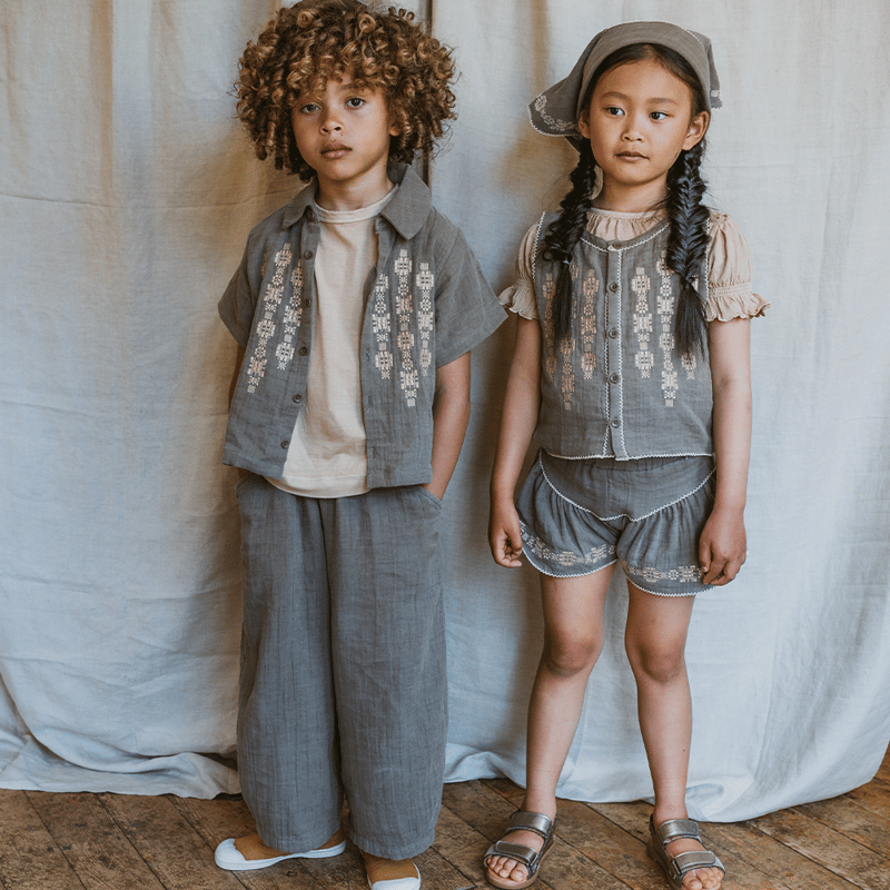 MABLI / FOLK VEST - KOALA - | calme closet