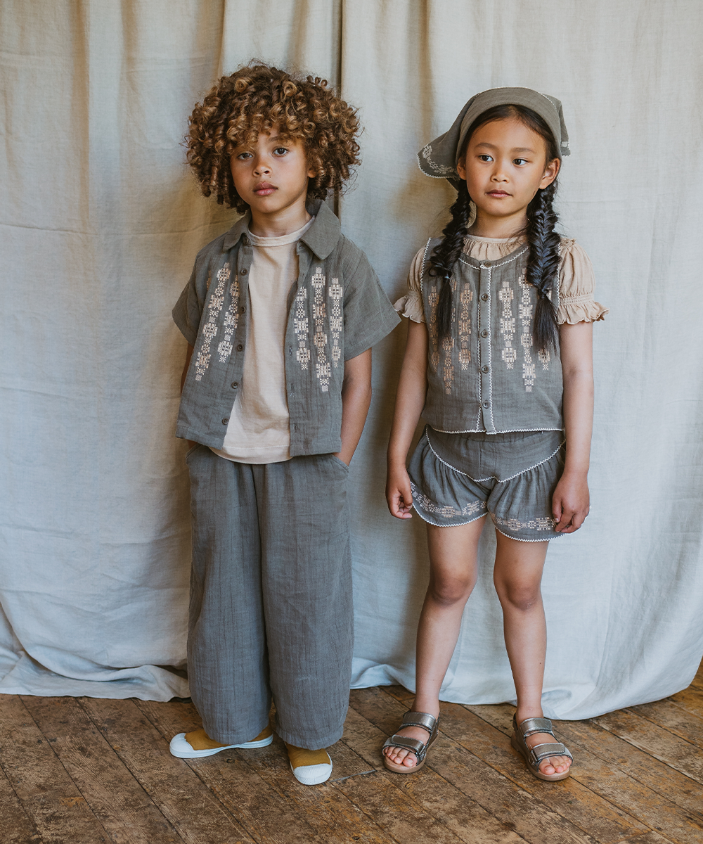 MABLI / FOLK VEST - KOALA - | calme closet