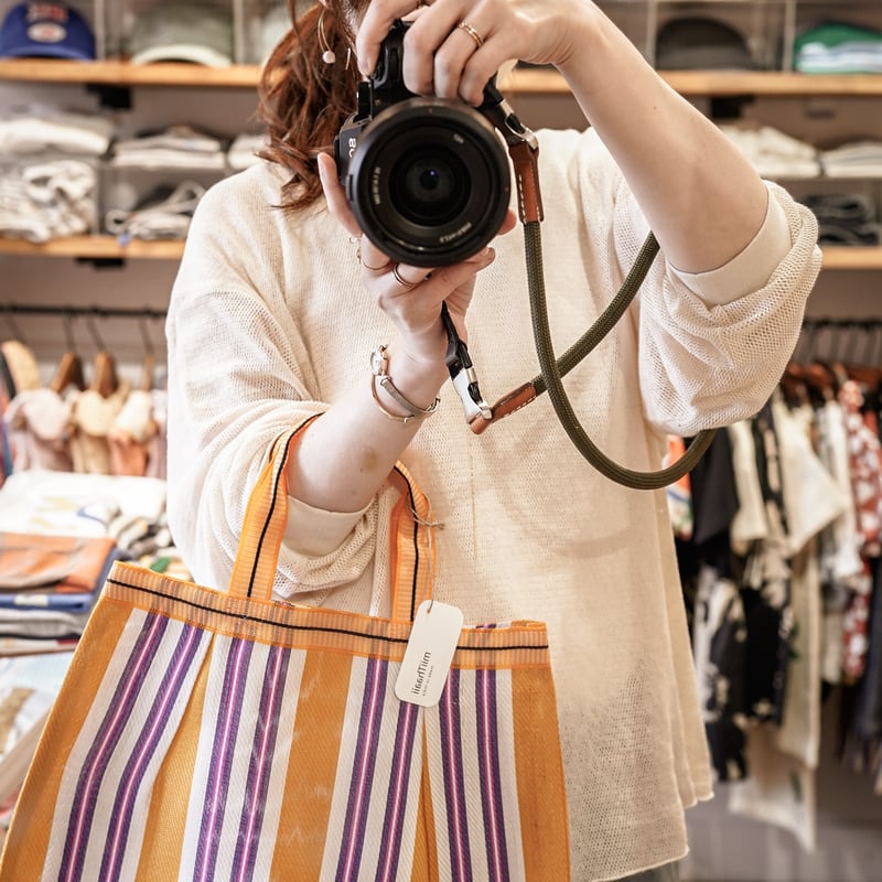 fog linen work / ニコール ショッパー orange | calme closet