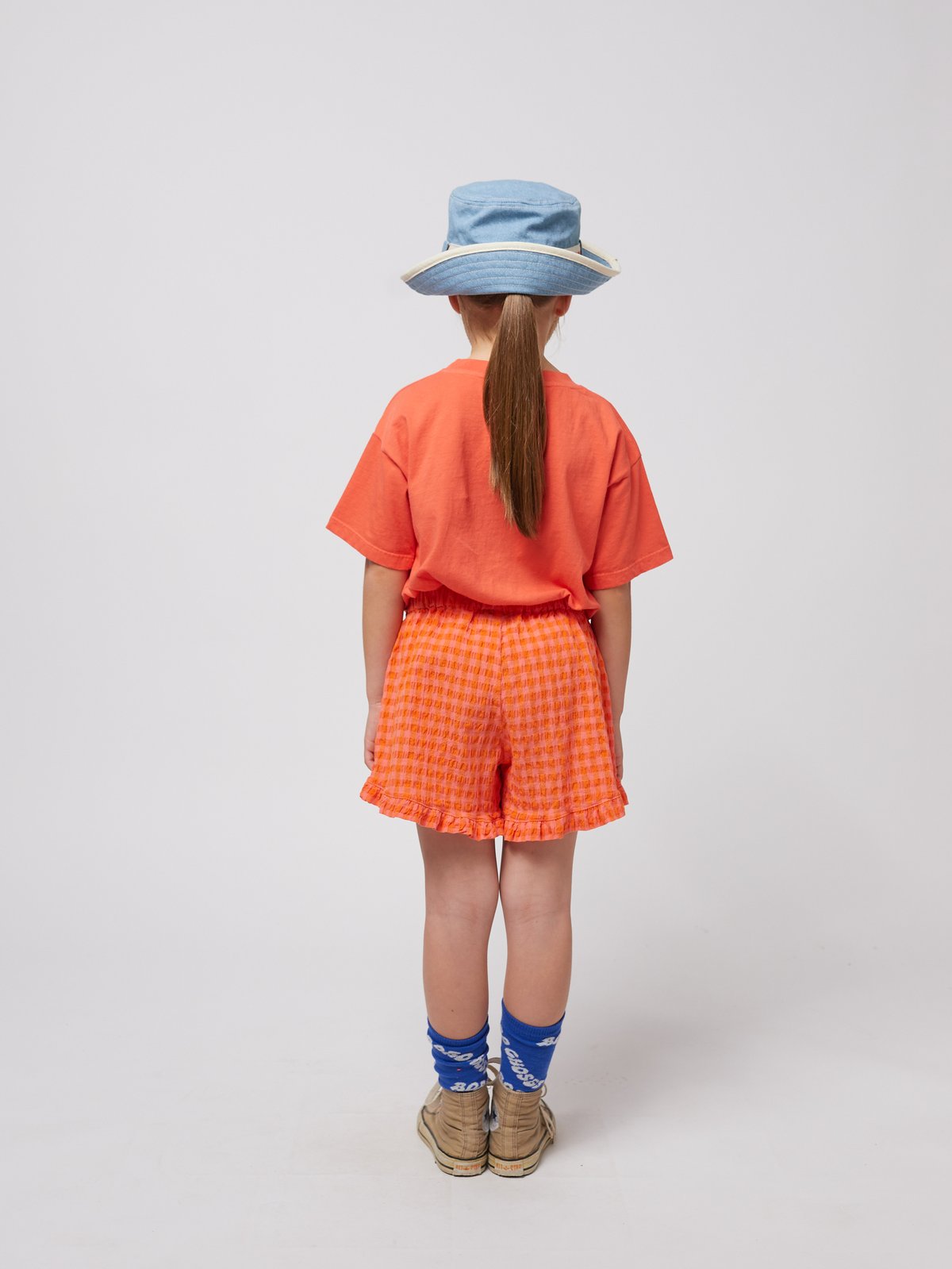 帽子 BOBO CHOSES LIGHT DENIM BUCKET HAT Light denim bucket hat for Children | Bobo Choses