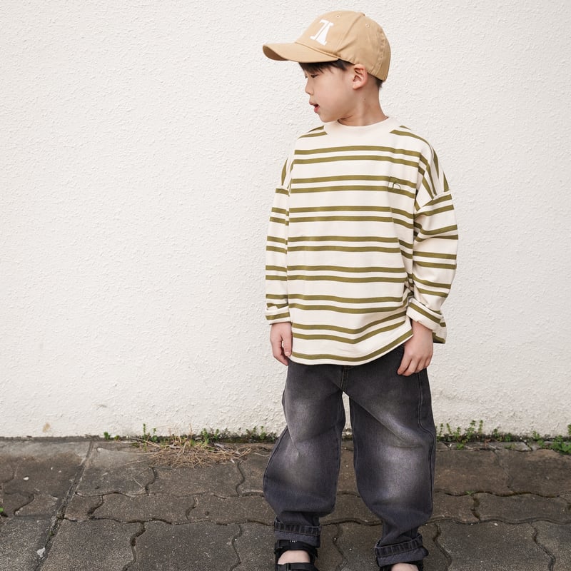 REPOSE AMS / oversized boxy sweater - green mos