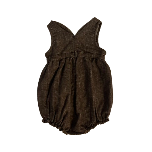 HELLO LUPO ロンパースYuki Baby Tuta サイズ2 黒 HELLO LUPO - Yuki Baby Tuta (Fiori nero) | U andel