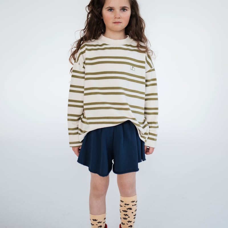 REPOSE AMS / oversized boxy sweater - green mos