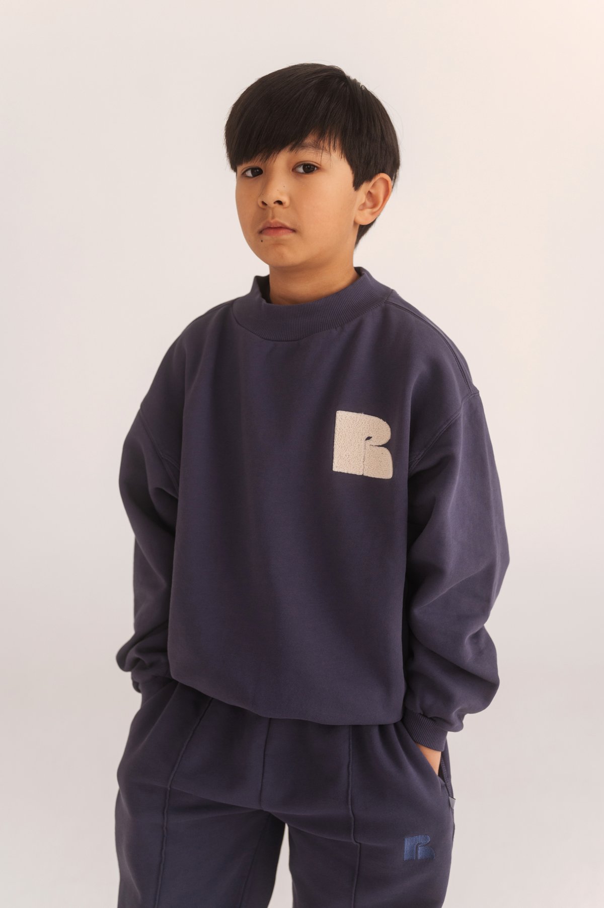 REPOSE AMS / comfy sweater - midnight blue 4y 6 REPOSE AMS / comfy sweater - midnight blue 4y 6