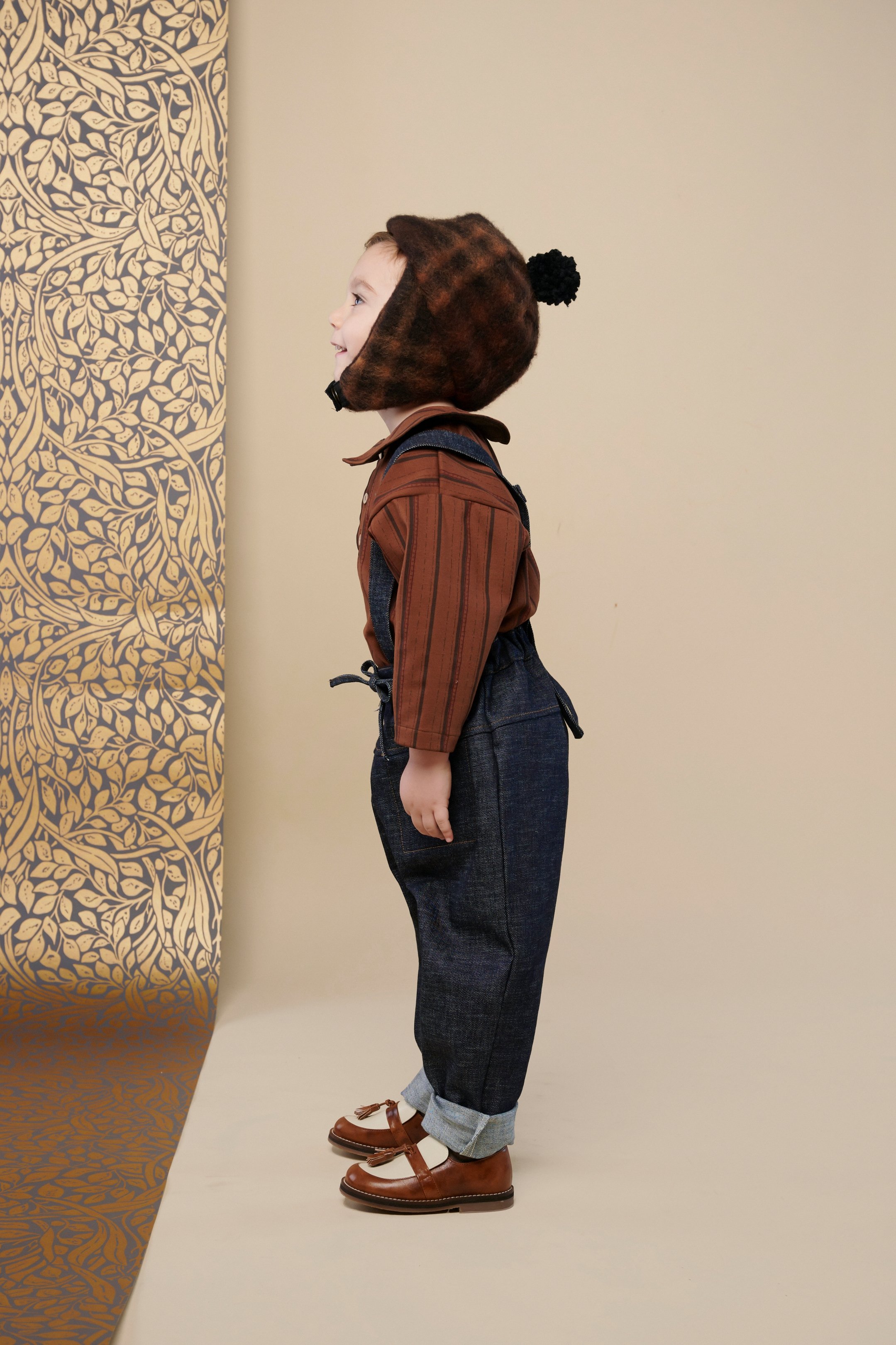 Hello Lupo デニムパンツ　2-3y ☆HELLO LUPO / Marlo Top - Stripy brown - 2 | ca