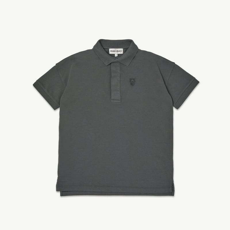 main story / Polo Shirt - Asphalt (2y-10y) | ca