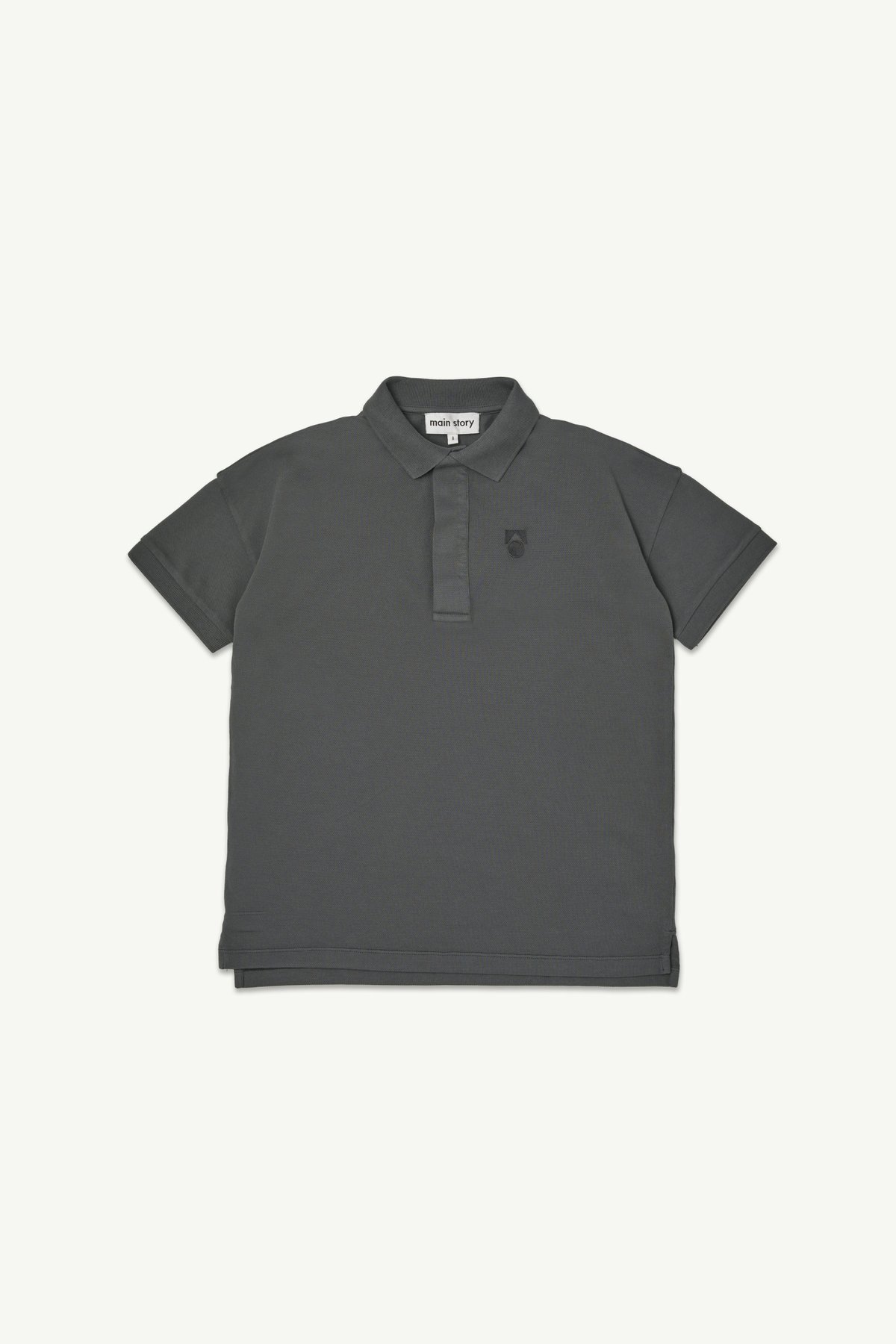 i*m様 main story Polo Sweatshirt 2Y main story / Polo Shirt - Asphalt (2y-10y) | ca