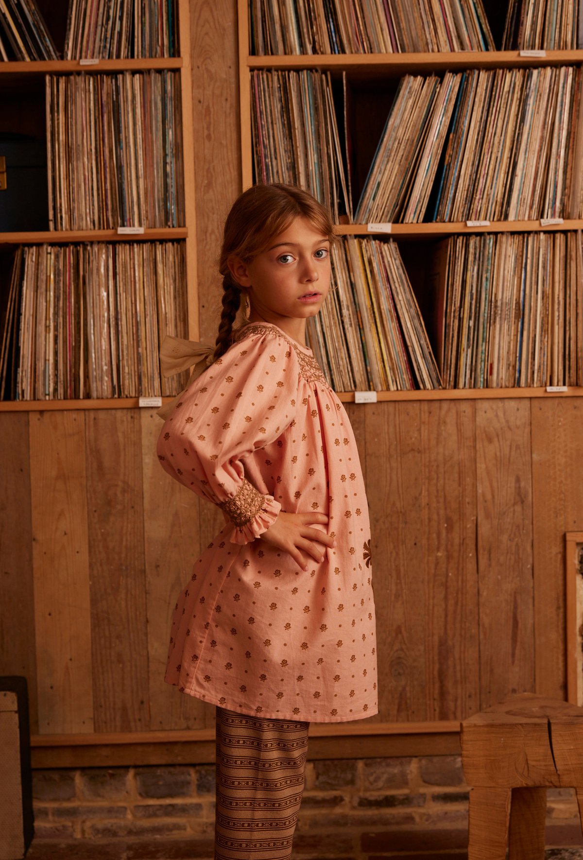 Apolina / Cece Smock Dress - Meadow Calico Ribb