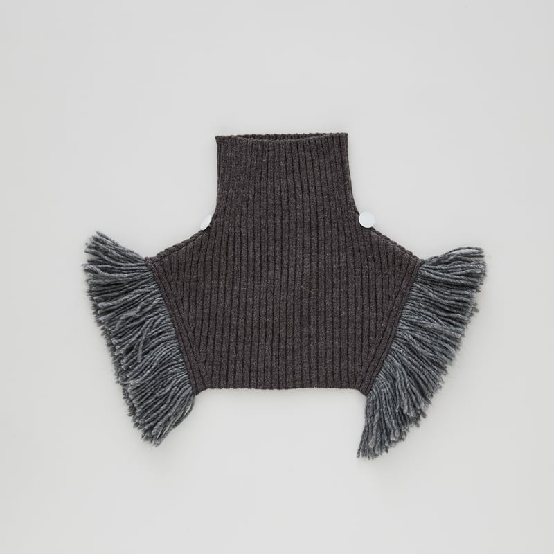 eLfinFolk / Rib knit Knights Cape - gray - S |