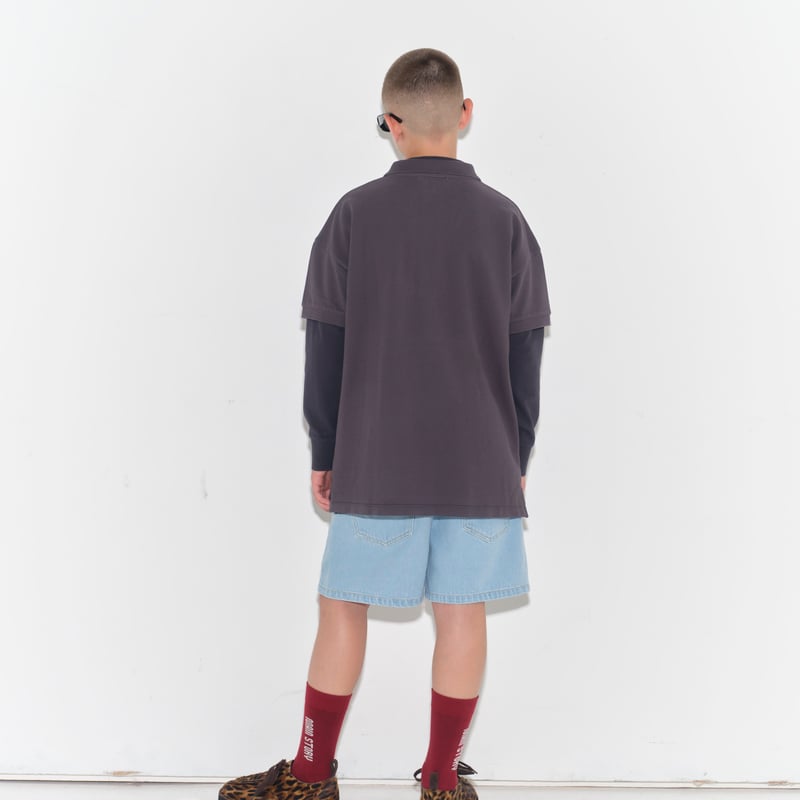 main story / Polo Shirt - Asphalt (2y-10y) | ca