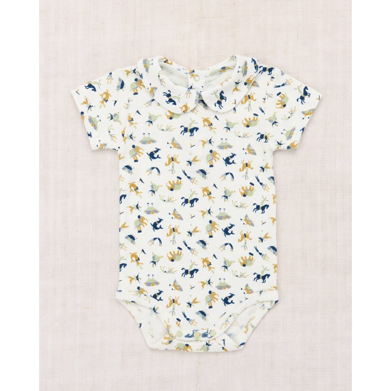 Misha&Puff / Baby Petit Collar Onesie - Marzipa