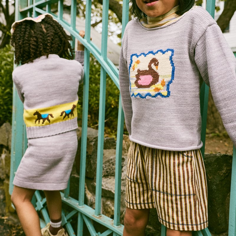 Misha&Puff / Rally Short - Cola Painterly Strip